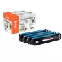Peach 112204 tonerpatroon 4 stuks compatibel zwart, cyaan, magenta, geel