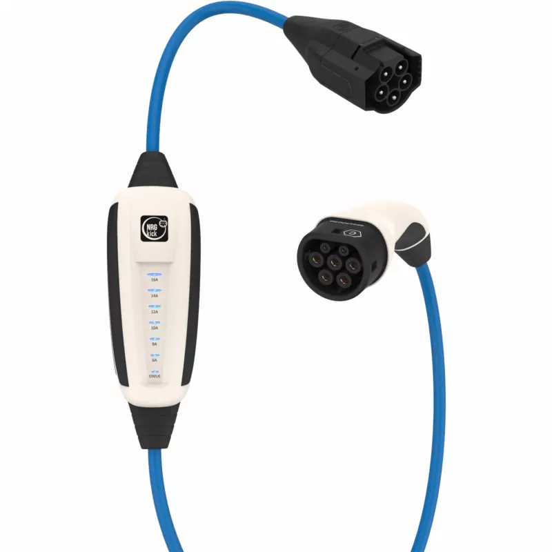 NRGkick 17101000 mobiele wallbox 16A Pure, 11 kW, kabel van 10 m, Type 2, Wi-Fi + Bluetooth, wit