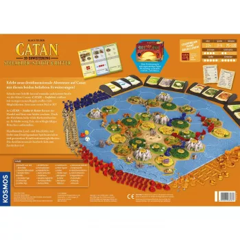 Bordspel Kosmos KOO Catan 3D – Zevaarders + Steden & Ridders uitbreidingsset