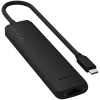 Satechi 7-in-1 USB-C slim multiport adapter Ethernet (USB-C PD, 2x USB-A, HDMI 4K, Ethernet, kaartlezer micro/SD) (zwart)