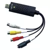 LogiLink USB 2.0 a/V grabber. USB a/M naar 3xCinch + MiniDIN5/F. zwart