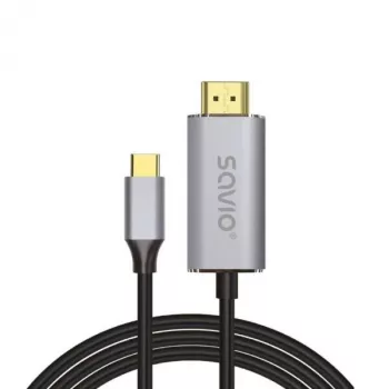 USB-C naar HDMI-kabel SAVIO CL-199, 2 m lengte, voor video-/audio-uitvoer
