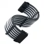 ATX-verlengkabel SILVERSTONE SST-PP07E-MBBW 30 cm zwart/wit