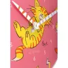 NeXtime klok 8810 Tickle My Tummy, Ø30 cm, wand, roze/meerkleurig