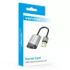 Vention USB externe geluidskaart 0,15M grijs metaal type