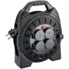 Kabelhaspel Hazet 161N-3D, 10,00 m kabel, zwart, draagbare stroomverlengkabelhaspel