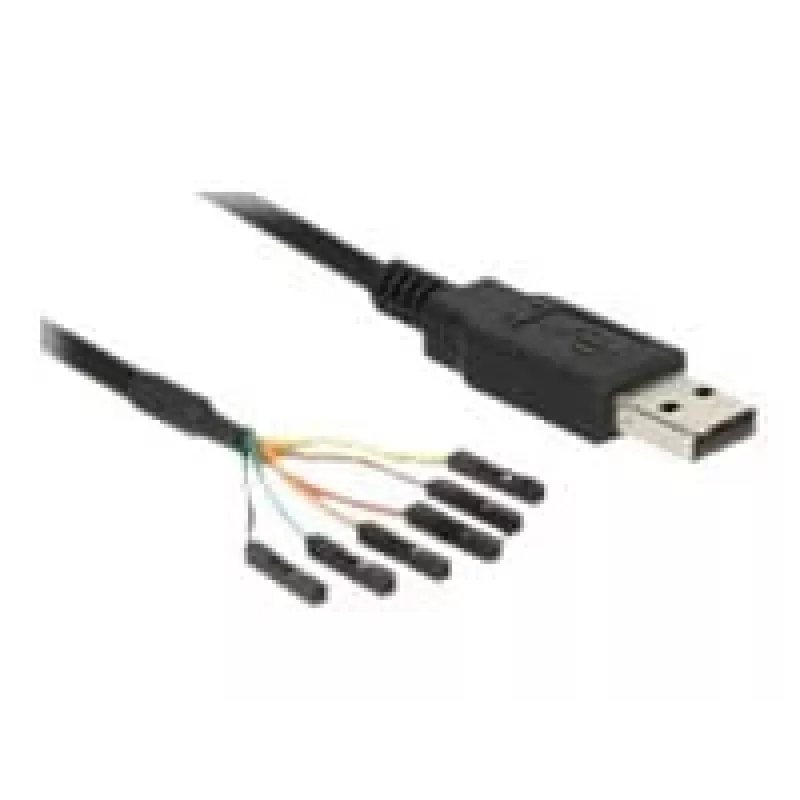 USB-kabel DeLOCK 1,8 m USB2.0-A/TTL 6-polig zwart