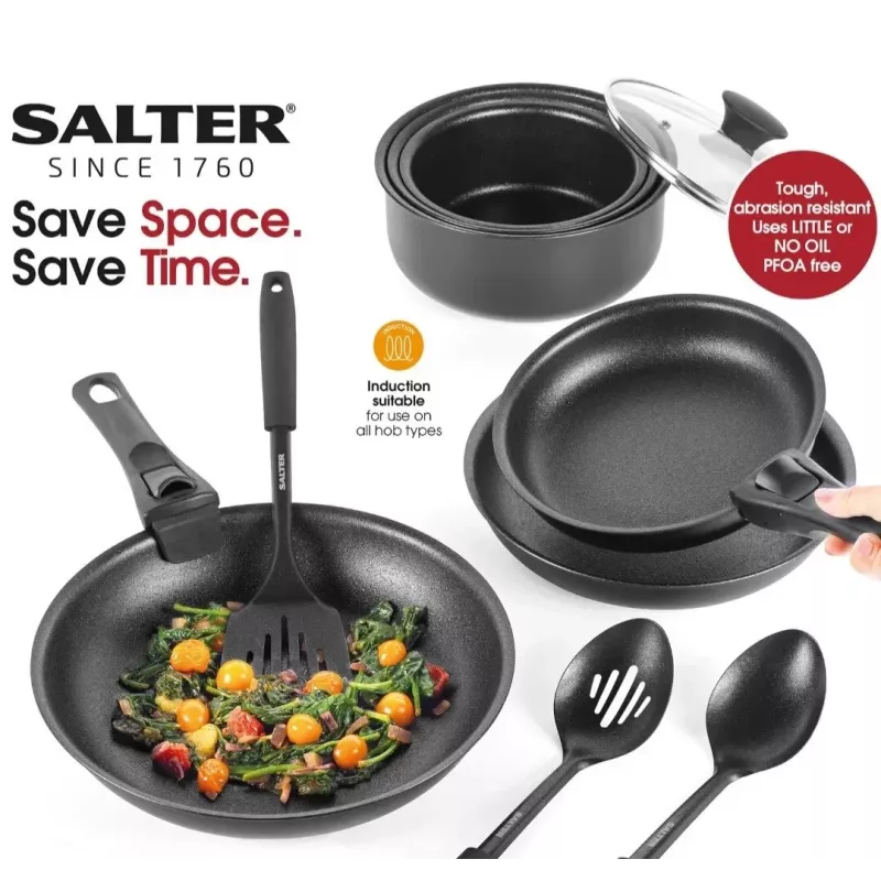 Pannenset Salter BW12055IS 14-delig roestvrijstalen keukengerei
