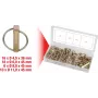 Spanstiftenset ks tools 970.0550 — 50 stuks, verschillende diameters en lengtes