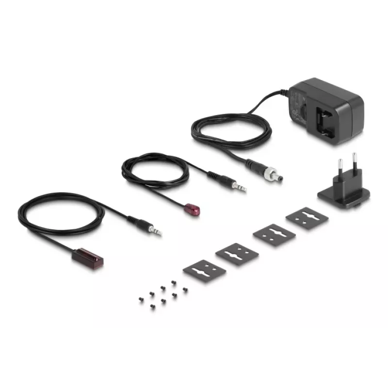 AV-zender- en ontvangerset DELOCK 65955 — Cat6/Cat6a HDMI-extender, tot 3840×2160, bekabeld, Micro-USB-B voeding
