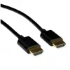 ROLINE HDMI High Speed kabel met Ethernet Slim ST-ST zwart 3 m 11.04 - kabel - digitaal/display/video