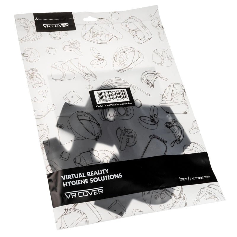 Band voor head-mounted display VR Cover VRCOQHSF — zwart schuim, 1 stuk