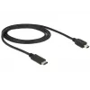 USB-kabel DeLOCK 83603 USB 2.0 1m USB C Mini-USB B zwart