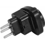 Netstekker-adapter Omnitronic 30236262 EU naar CH 10A voor het aansluiten van EU-apparaten op Zwitserse stopcontacten