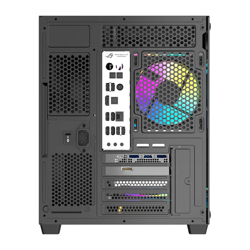 Computerbehuizing DarkFlash B275 PRO (zwart) met 6 voorgeïnstalleerde ventilatoren