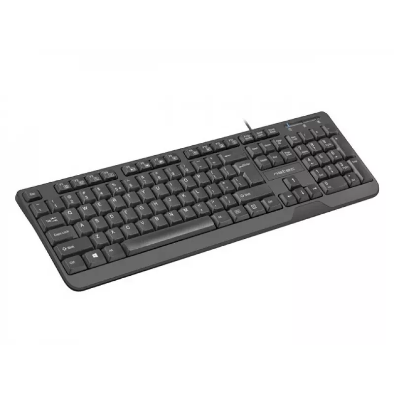 NATEC toetsenbord TROUT SLIM USB, US-layout, zwart