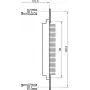 SCHROFF vlakke rail 84HP DIN41612 (4 stuks/set) - rackaccessoire (20822048)