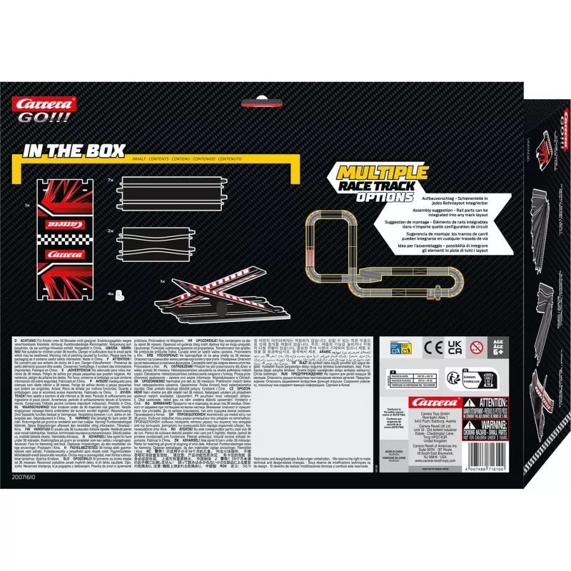 Slotcar-baanuitbreidingspakket CARRERA GO!!! Mega Extension Pack 20071610 voor GO!!!-schaal