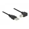 USB-kabel DeLOCK 0,5m USB 2.0-A USB 2.0-B zwart