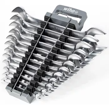 Steeksleutelset Wiha 44753 — 12-delig, sleutelwijdtes SW 6–32 mm