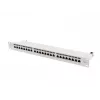 Lanberg PPS7-1024-S patchpaneel 19 inch 1U, 24 poorten, Cat7, FTP afgeschermd, grijs