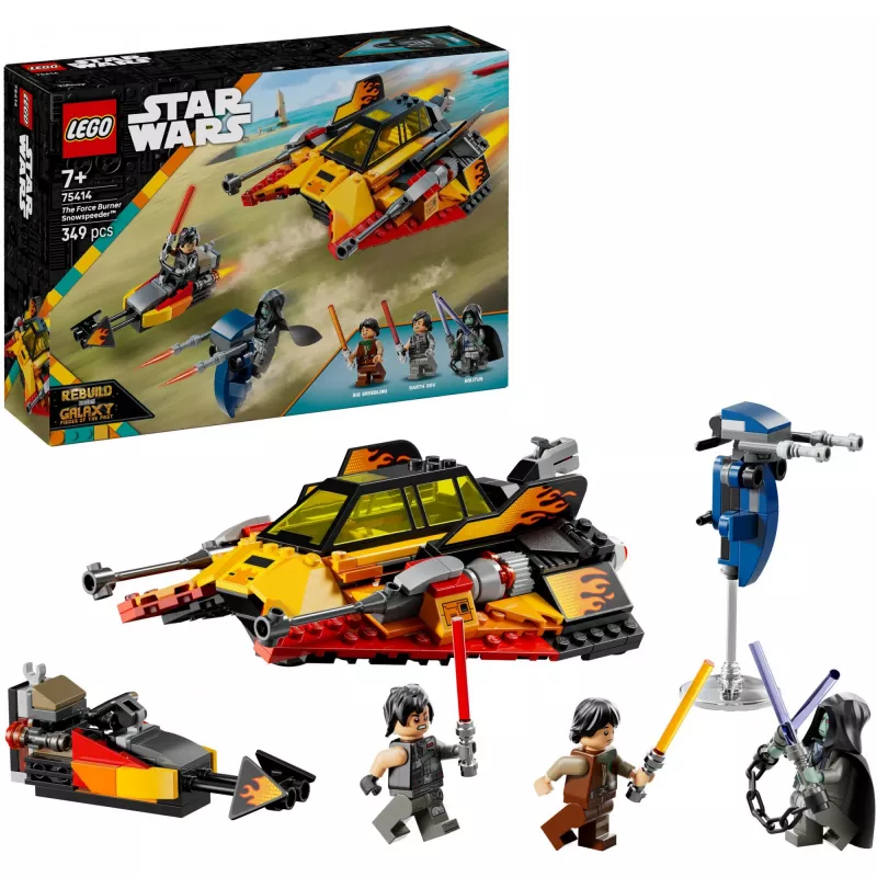 LEGO Star Wars Flame Speeder 75414 sneeuwscooterset – 349 onderdelen, 3 minifiguren, leeftijd 7+