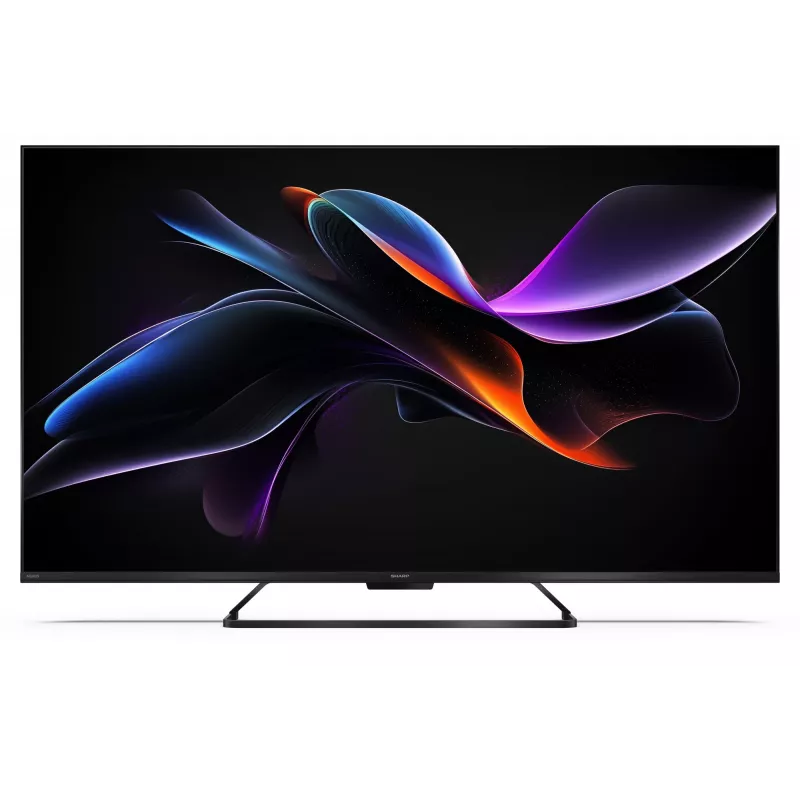 Smart-tv Sharp 55HR7265E 55 inch Google TV, zwart, energie-efficiëntieklasse F