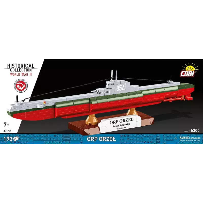 Bouwpakket Cobi ORP Orzeł 193 blokken montagemodel schip