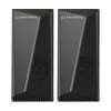 Esperanza EGS106 Rainbow Nortec 2.0-luidsprekers, 6 W (2x3 W), USB-voeding, 3,5 mm minijack, RGB-led, zwart