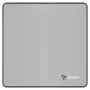 Gaming-muismat SAVIO Turbo Dynamic S — grijs, 250×250 mm, 2 mm dik, gestikte randen, antislip rubberen basis