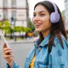 Koptelefoon MANTA HDP1001PU Rytmo Elegance paars over-ear bedraad, model HDP1001PU