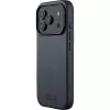 Mujjo Full Leather Case MagSafe hoes voor iPhone 17 Pro grijs
