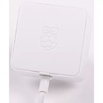 Officiële witte Raspberry Pi 5,1 A/3 A voeding, wit, bulk