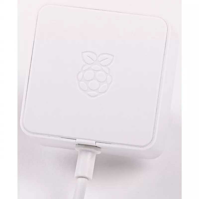 Officiële witte Raspberry Pi 5,1 A/3 A voeding, wit, bulk
