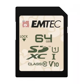 Flashgeheugen Emtec 64GB UHS-I SDHC V30/V10 Outdoor