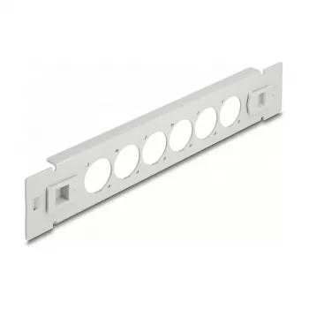Patchpaneel DeLOCK 10 inch D-type 6 poorten gereedschapsloos grijs
