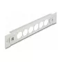 Patchpaneel DeLOCK 10 inch D-type 6 poorten gereedschapsloos grijs