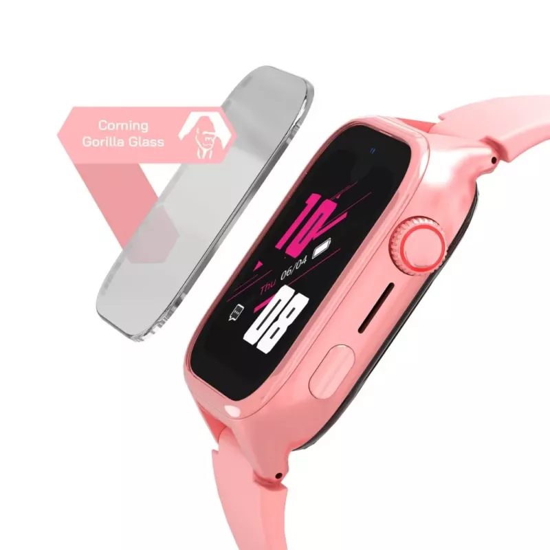 Smartwatch Stelio Junior Pro AI 4G ST-SWJ102-PK — kinder-4G-horloge, roze