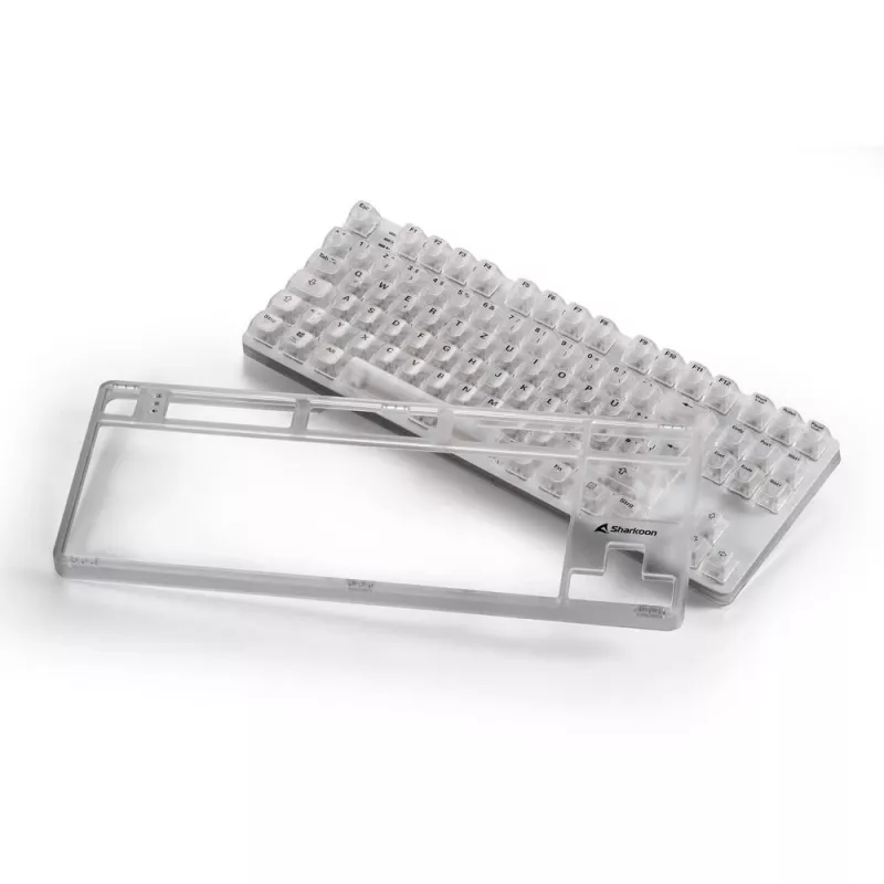 Crystal Shark, gaming-toetsenbord wit, DE-layout, KTT