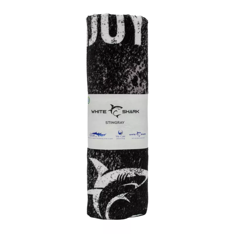 Handdoek White Shark TW-01 Stingray sneldrogende lichtgewicht microvezel-strandhanddoek, compact