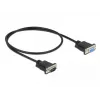 Seriële kabel DeLOCK 86613 zwart 0,5 m RS-232