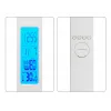 Media-Tech MT222 Leditou led-bureaulamp met 15 W Qi draadloze oplader, klok, wekker, thermometer, wit