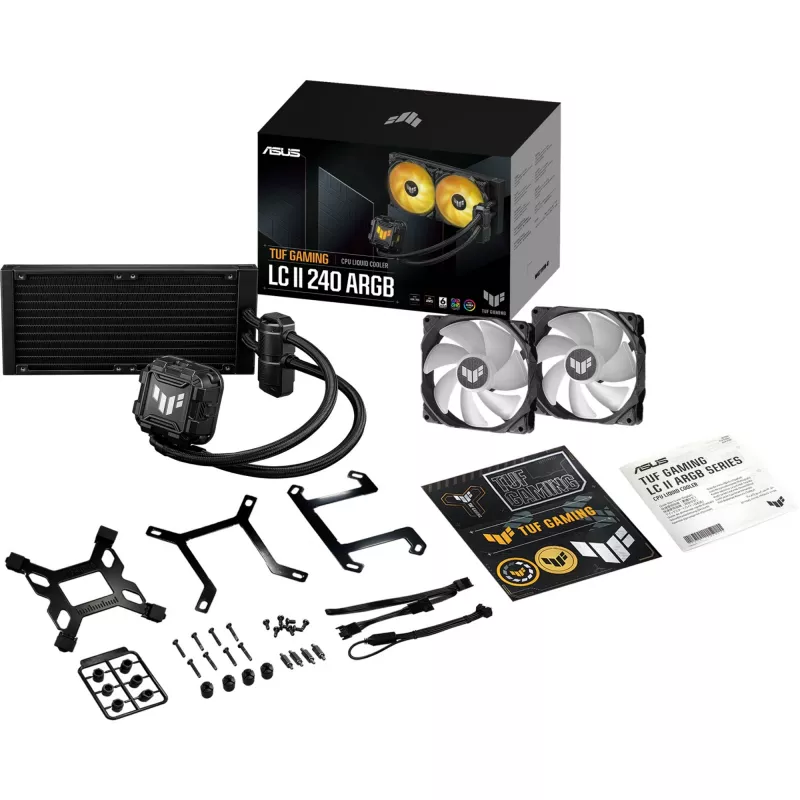 ASUS TUF GAMING LC II 240 ARGB processor-vloeistofkoelingskit 12 cm zwart