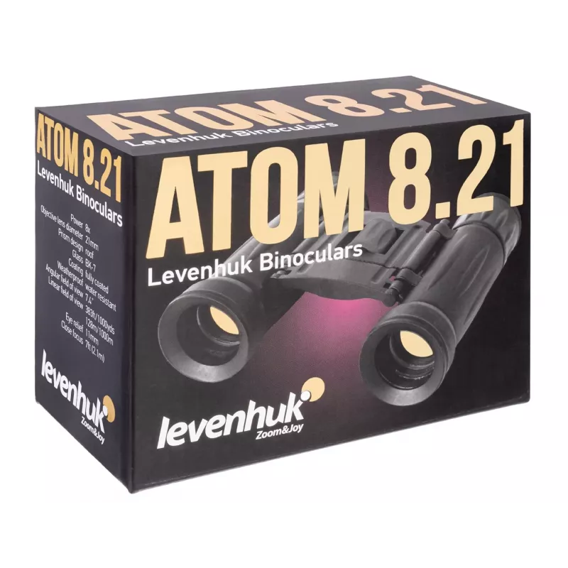 Verrekijker Levenhuk Atom 8x21 dakkprisma zwart vergroting 8x