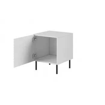 Nachtkastjesset Cama Meble HOLE — 2 stuks, 44×40,5×53,5 cm, wit mat, MDF/spaanplaat, 16 mm frame