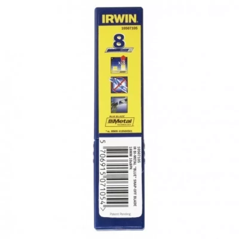 IRWIN AFBRAAKMESJES 18 mm /50 stuks BIMETAAL