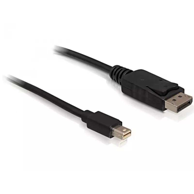 Displayport-kabel DeLOCK 82698 1 m mini DisplayPort naar Displayport zwart