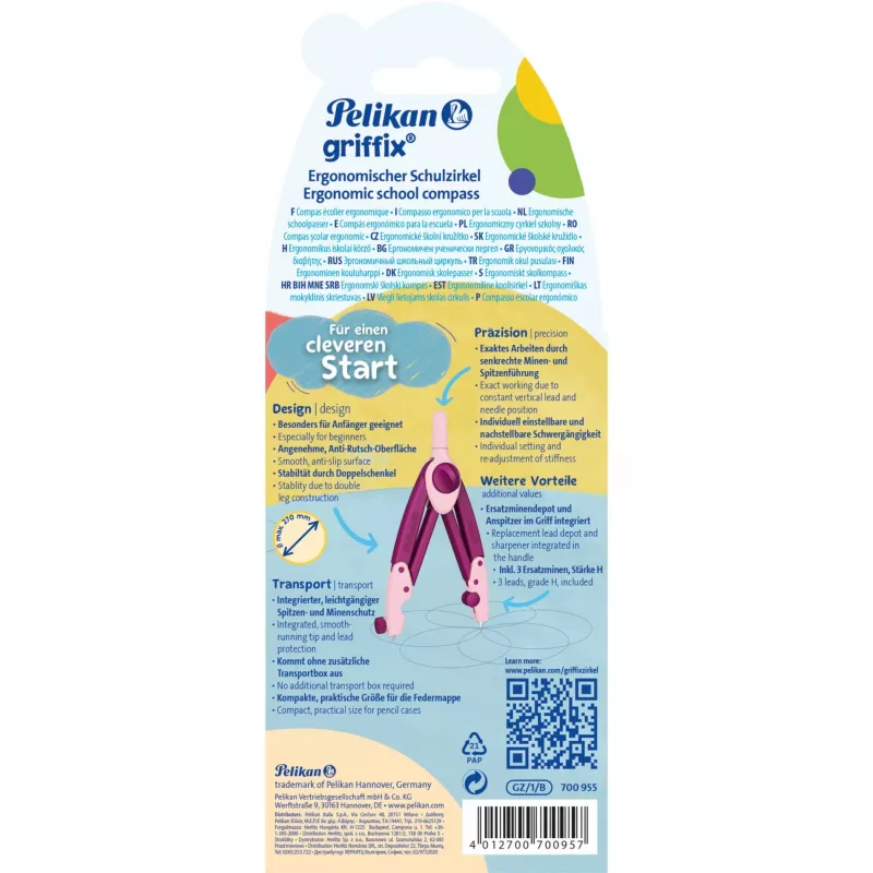 Pelikan Griffix schoolpasser GZ/1/B, Sweet Berry (paars)