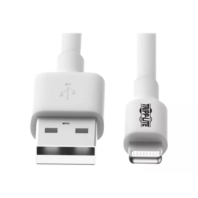 Eaton Tripp Lite Series USB-A naar Lightning sync-/laadkabel (M/M) - MFi-gecertificeerd, wit, 6 ft. (1,8 m) - data-/netkabel - USB mannelijk naar Lightning