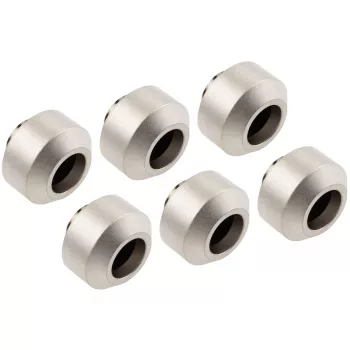 Hardtube-aansluitset OPTIMUS OP-FIT-HARD-12MM-NICKEL-6PACK — 12 mm, 6-delig met montagegereedschap, satijn nikkel